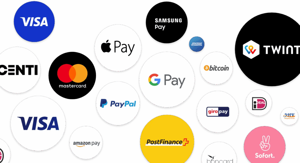 image de différents modes de paiements