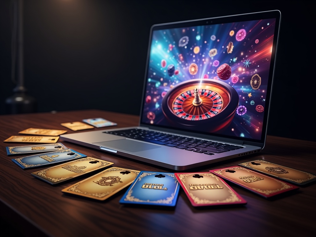 Des joueurs souriants consultent leurs smartphones avec des jetons de casino en arrière-plan pour le club fidélité de Casino777